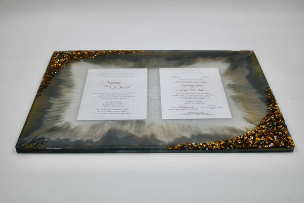 16x20 double invitation wall art