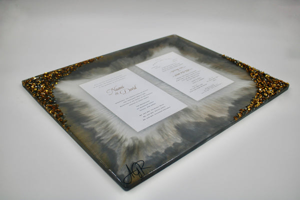 16x20 double invitation wall art